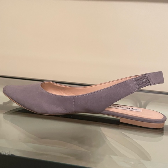 Grey suede sling back flats by Steve Madden Size 7.5m - Picture 4 of 9